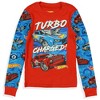 Hot Wheels Pajamas Toddler Boys' Turbo Charged Tight Fit 2-Piece Sleep Set - 4 of 4