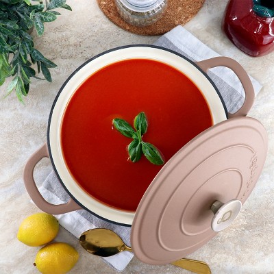 Crockpot Artisan 5 Quart Matte Enameled Cast Iron Dutch Oven - Thumbnail 5