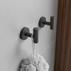 BWE 6-Pieces Round Shape J-Hook Robe/Towel Hook Wall Mount Bathroom Storage Modern - 4 of 4