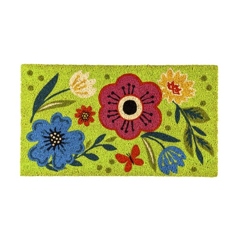 Summer Florals Coir Mat : Target