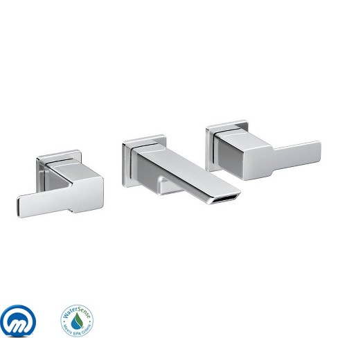 Moen Ts6730 Double Handle Wall Mounted Bathroom Faucet From The 90