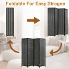 FDW Bamboo Room Divider 4/6 Panel Folding Privacy Screen Divider Tall Privacy Wall Divider for Home Office or Restaurant - image 4 of 4