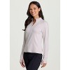Avalanche Outdoor Buttery Soft Lightweight Quarter Zip Top Long Sleeve Hiking Shirt with Thumbholes - 4 of 4