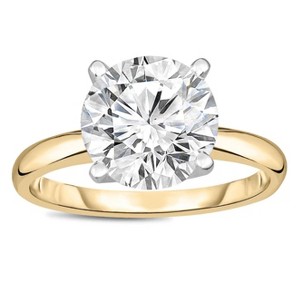 Amore Engagement Ring Women 1, 2 or 3Ct Topaz Sterling Ginger Lyne Collection - 1 of 4