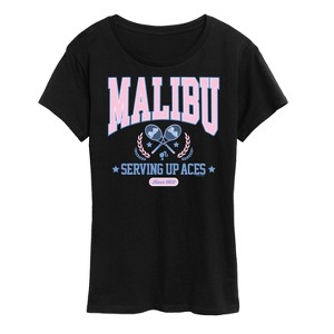 Women's - Barbie - Malibu Varsity Short Sleeve Graphic T-Shirt - 1 of 4