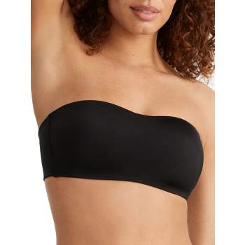 Allegra K Women's Wirefree Smooth Solid Non-slip Strapless Bandeau Bra  Black X-small : Target