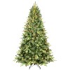 NicBex 9ft Prelit Artificial Christmas Tree with 3509 Branch Tips, 800 Warm White LEDs and Metal Stand for Decoration, Green - 2 of 4