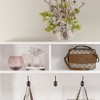 FUFU&GAGA Modern White Shoe Cubbies Wide Hall Tree With Hooks - 4 of 4