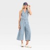 Women's Cropped Sleeveless Denim Jumpsuit - Universal Thread™ - 3 of 3