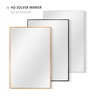 MAYEERTY 35.83x24.02x0.59in Aluminum Thin Edge Right-Angle Rectangle Black Hanging Mirror - 3 of 3