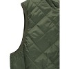 Allegra K Women's Stand Collar Lightweight Gilet Quilted Zip Vest - 4 of 4