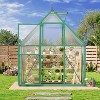 Outdoor Greenhouse, Large Walk in Greenhouses for Outdoors and Garden Planting, Polycarbonate Greenhouse with Enhanced Aluminum Frame - 3 of 4