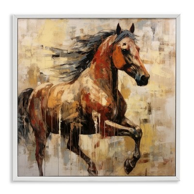 Stupell Industries Modern Brown Horse, 12" x 12"