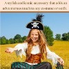 4E's Novelty Black Plastic Pirate Headband for Women & Girls - Skull & Feather Pirate Hat, Ideal Headpiece for Halloween - 4 of 4