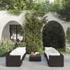 vidaXL Garden Lounge Set Black - 2 of 4