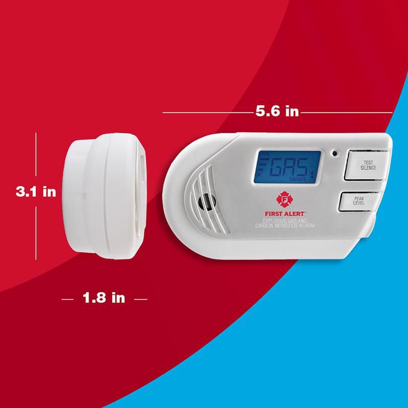 First Alert Plug-in Electrochemical Explosive Gas and Carbon Monoxide Detector, 3 of 6