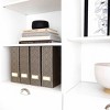 Blu Monaco Foldable Magazine File Holders - Set of 4 or 6 - Many Colors and Designs to Choose From - 4 of 4