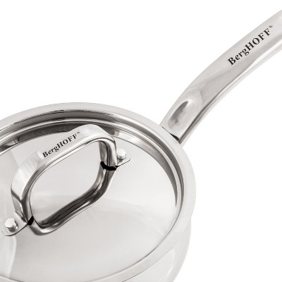 Belly Shape Stainless Steel 4-Piece Skillet and Saucepan Set