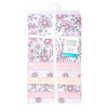 Hudson Baby Infant Girls Cotton Flannel Receiving Blankets 7-Pack Bundle, Pink Mint Floral, One Size - 2 of 4