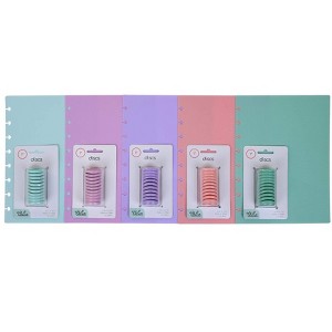 Talia Plastic Discbound Discs and Covers. (Pastel 5pk w/Discs, Junior Set) - 1 of 4