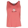 Sleep Junkie Women's Peach Tank and Gingham Plaid Capri Set - 2 of 4