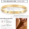 18K Gold-plated Bracelets for Women Friendship Love Bangle Bracelets Stainless Steel Bracelet Jewelry - 3 of 4