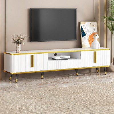 Luxury Minimalism TV Stand For TVs Up To 85",Media Console With Cabinets And Drawers,TV Console Cabinet,TV Stand For Living Room-Cuddlewood
