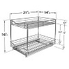 Lynk Professional 14 X 21 Slide Out Double Shelf - Pull Out Two Tier  Sliding Under Cabinet Organizer : Target