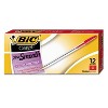 Bic Cristal Xtra Smooth Ballpoint Stick Pen Red Ink 1mm Medium Dozen MS11RD - image 2 of 4