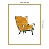Amanti Art Take a Seat III by June Erica Vess Wood Framed Wall Art Print - 3 of 4