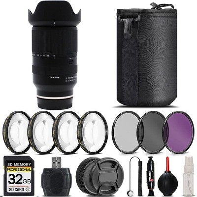 Tamron 18-300mm f/3.5-6.3 III-A VC Lens Sony+4PC Macro Kit+3 Piece Filter-32GB