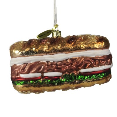 Holiday Ornament 2.75" Hoagie Sandwich Sub Fast Food Delicious Italian  -  Tree Ornaments