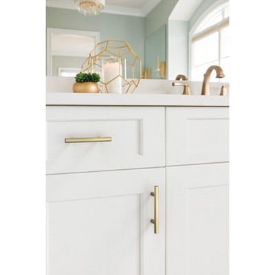 Golden Champagne Modern 3-Inch Bar Cabinet Pull