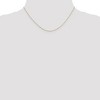 Black Bow Jewelry 0.6mm, 14k Yellow Gold, Diamond Cut Cable Chain Necklace - 2 of 4