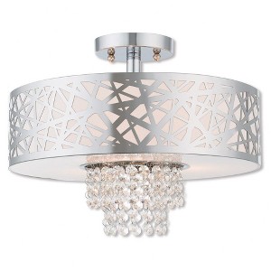 Livex Lighting Allendale 2 - Light Semi-Flush Mount in  Polished Chrome - 1 of 1