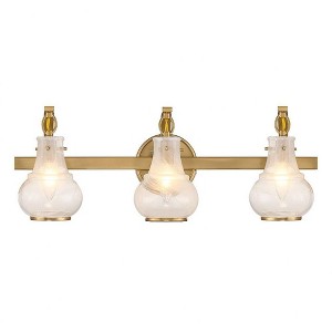 Savoy House Adams 3 - Light Vanity in  Warm Brass - 1 of 4