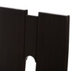 Set of 2 Alani Faux Leather Dining Chairs: Baxton Studio, Wenge Wood Finish, Cut-Out Back - 4 of 4