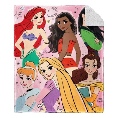 Disney Princess Silk Touch Sherpa Throw