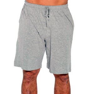 At The Buzzer Men's Pajama Shorts  -  Sleepwear Bottoms for Men with Pockets -  PJs - 1 of 3
