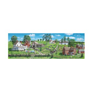 Canvas Wall Art - Bob Fair 'Green Sunny Vista' Wall Art for Living Room, Bedroom, or Office Décor by Trademark Fine Art - 19 x 6 Inches - 1 of 4