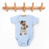 The Juniper Shop Watercolor Baseball Bear Baby Short Sleeve Bodysuit - 2 of 4