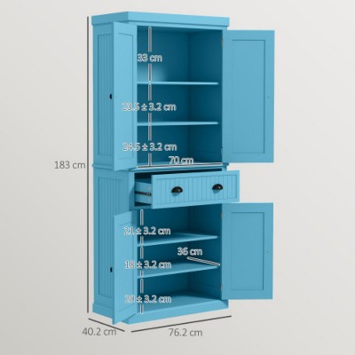 LunaLulinlk 72" Kitchen Pantry Cabinet