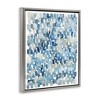 Stupell Industries Coastal Tile Abstract Soft Blue Beige Shapes Floating Frame Canvas Art - 2 of 4