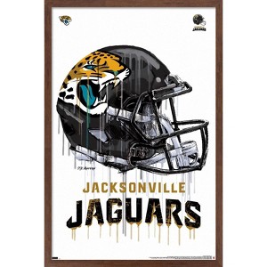 Trends International NFL Jacksonville Jaguars - Drip Helmet 20 Framed Wall Poster Prints - 1 of 4