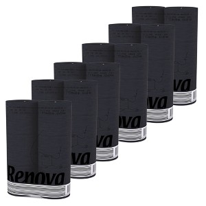 Evideco French Home Goods 3-Ply 140-Sheet Black Toilet Paper Luxury Bulk Sandalwood-Scented Tube Embossed - 1 of 4