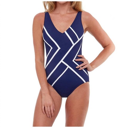 Women's V-Neck One Piece Swimsuit - Gottex - image 1 of 4