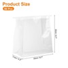Unique Bargains Greaseproof Reusable Sturdy Iron Tie Tab Lock Bread Bags Clear 50 Pcs - 2 of 3