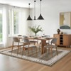 Nasitip Modern Geometric Border Area Rugs for Living Room Soft Low Pile Non-Sliping, Machine Washable - 4 of 4