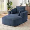 Dolonm 64.6" Deep Seat Recliner,Compressed Boneless Sofa, Corduroy Material, No Installation, for Living Room Bedroom - 2 of 4