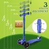 3-Wheel Kids Scooter for Toddlers Ages 3-10, Kick Scooter with 4 Adjustable Height Handlebars, Lean-to-Steer Design, and 3 Light-Up Wheels - 4 of 4
